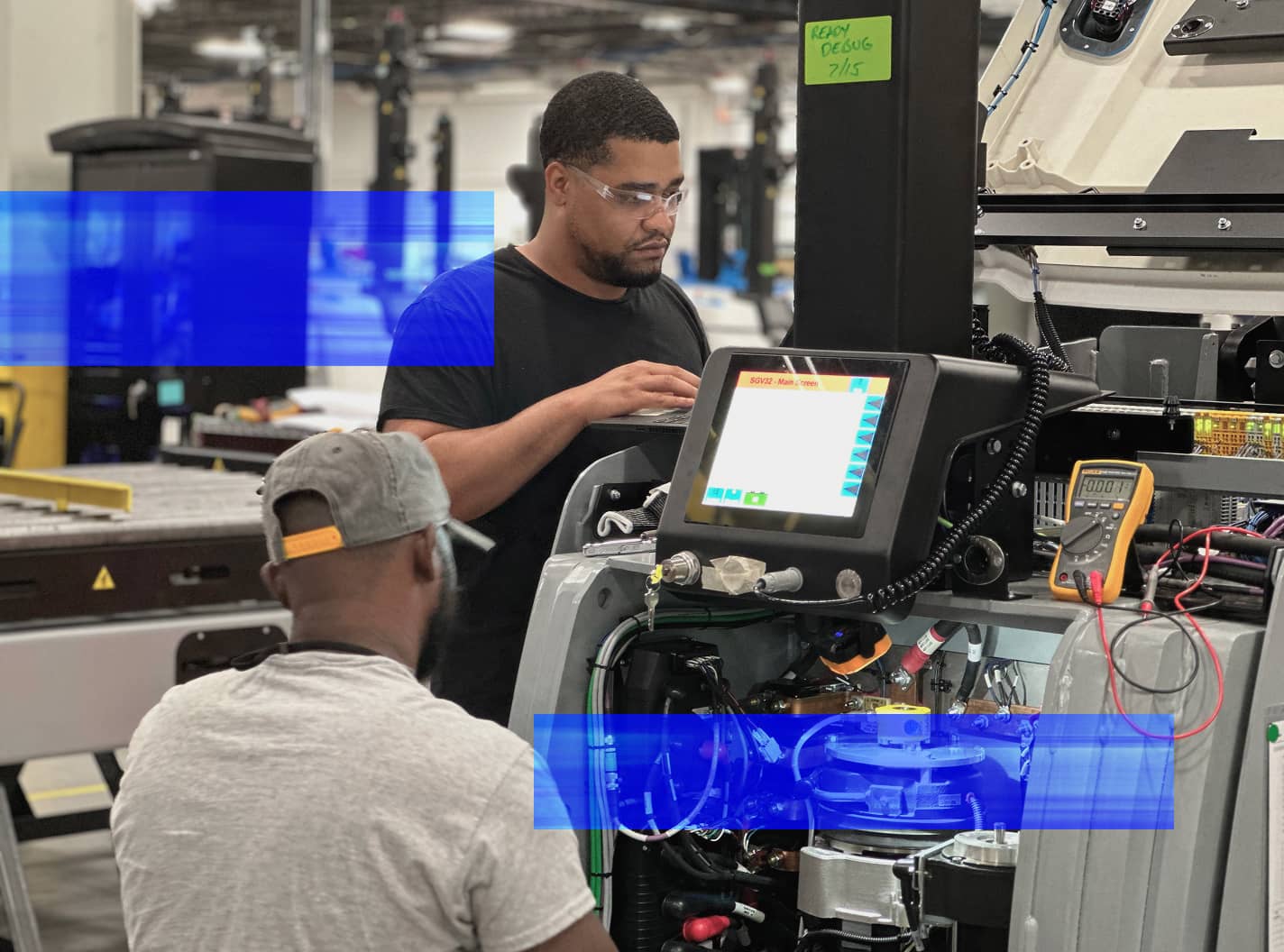 Formova technicians troubleshoot and service automated guided vehicles (agvs)